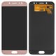 Дисплей для Samsung J730 Galaxy J7 (2017), рожевий, без рамки, Original (PRC), original glass