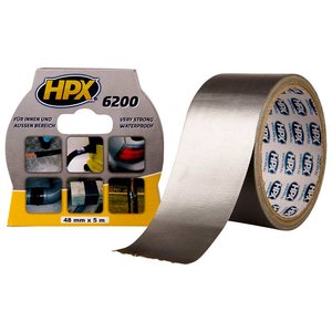Лента армированная односторонняя HPX 6200, 50 мм, 25 м, серебристая