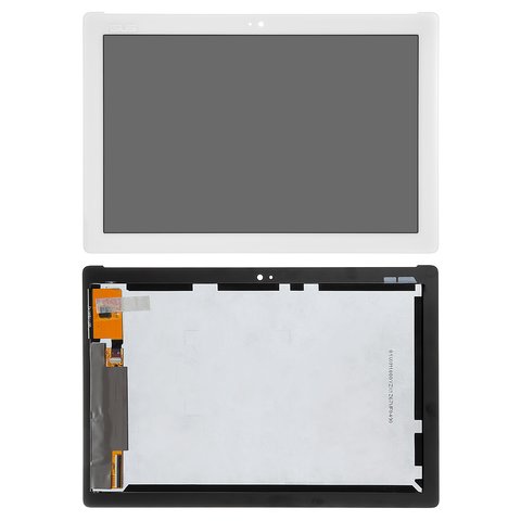 Дисплей для Asus ZenPad 10 Z300CNL, ZenPad 10 Z300M, белый, желтый шлейф, без рамки, Сopy, #FT5826SMW TV101WXM NU1