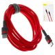 USB кабель Baseus Cafule, 2xUSB тип-C, 200 см, 3 A, червоний, #CATKLF-H09