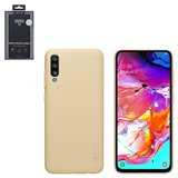Чехол Nillkin Super Frosted Shield для Samsung A705F/DS Galaxy A70, золотистый, матовый, пластик, #6902048176539