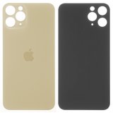 Задня панель корпуса для iPhone 11 Pro, золотиста, не потрібно знімати скло камери, big hole, matte gold
