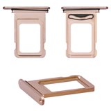 Держатель SIM-карты для iPhone 12 Pro, iPhone 12 Pro Max, золотистый, double SIM