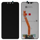 Дисплей для Huawei Mate 20 lite, чорний, без рамки, Оригінал (переклеєне скло), SNE-LX1