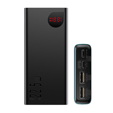 Power bank Baseus Adaman, 10000 мАч, 22,5 Вт, черный, Quick Charge, #PPIMDA B0A