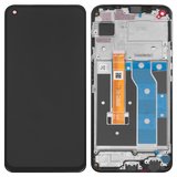 Дисплей для Realme 6, чорний, з рамкою, Original (PRC), RMX2001, DI0649JN00, 1540417621, #1540396362