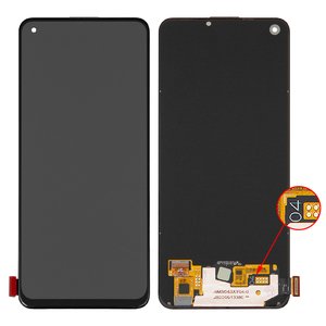 Дисплей для Oppo A74, A94 4G, A94 5G, A95 4G, F19, F19 Pro, F19 Pro Plus 5G, Reno5 Lite, Reno5 Z, черный, без рамки, Original PRC , CHP2219, CPH2203, CHP2365, CPH2365, CPH2205, CHP2219, CPH2219, CPH2285, AMS643XY04, VER.04