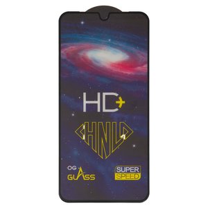 Захисне скло All Spares для Samsung A165 Galaxy A16, A166 Galaxy A16 5G, 0,33 мм 9H, сумісне з чохлом, Full Glue, чорний, шар клею нанесений по всій поверхні, HD+