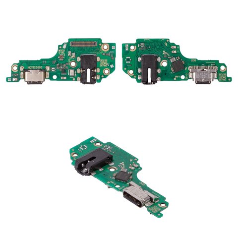 Шлейф для Vivo Y33s 5G, конектора навушників, конектора зарядки, з мікрофоном, з компонентами, High Copy, плата зарядки