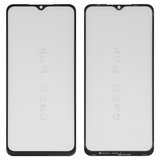 Скло корпуса G+OCA PRO для Tecno Pop 7 (BF6), Pop 7 Pro, Spark 10, Spark 10C, Spark Go (2023) (BF7); Infinix Smart 7 (X6515), Smart 7 HD (X6516), з ОСА-плівкою, чорне