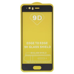 Защитное стекло для Huawei P10, совместимо с чехлом, Full Glue, без упаковки , черный