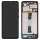 Дисплей для Xiaomi Redmi 12C, черный, с рамкой, (Box)
