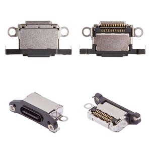 Конектор зарядки для iPhone 15 Pro, iPhone 15 Pro Max, чорний, USB тип C
