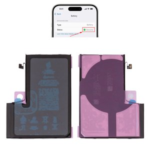 Акумулятор для iPhone 12 Pro Max, Li ion, 3,83 B, 3687 мАг, без помилки, A2466 , genuine IC