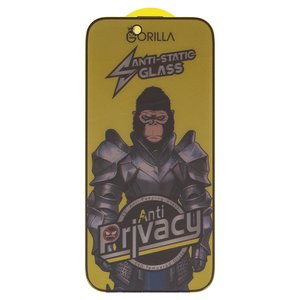 Защитное стекло Gorilla для Apple iPhone Air, совместимо с чехлом, Full Glue, Anti Static, Anti Peeping, черный