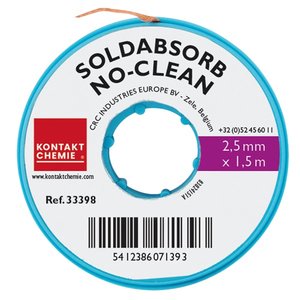 Лента оплетка Kontakt Chemie SOLDABSORB, Ш  2,5 мм, Д  1,5 м