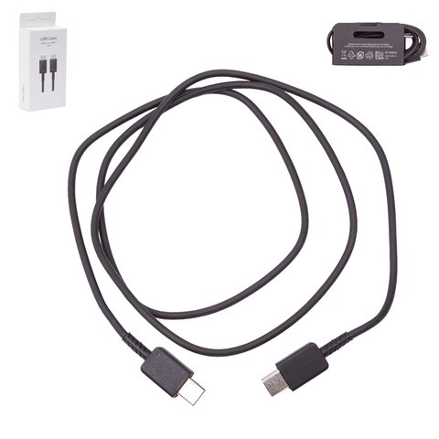 USB кабель EP DG977, 2xUSB тип C, 100 см, 5 А, чорний, service pack box