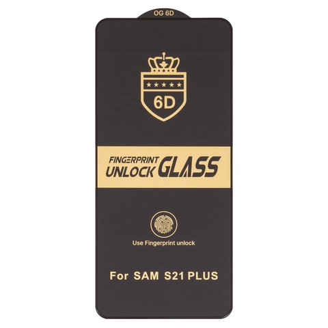 Захисне скло ESD 6D для Samsung G996 Galaxy S21 Plus 5G, сумісне з чохлом, Full Glue, Anti Static, без упаковки , чорний