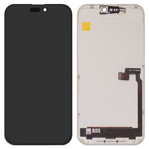 Дисплей для iPhone 16 Pro Max, чорний, з рамкою, High Copy, без помилки, OLED  hard diagnosable, DD OLED