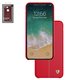 Case Nillkin Englon Leather Cover compatible with iPhone XS Max, (red, with logo hole, PU leather, plastic) #6902048163409