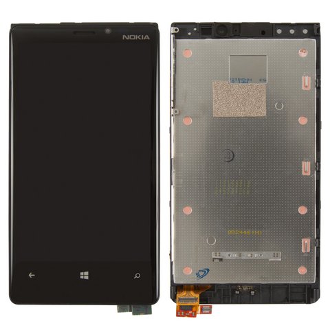 LCD compatible with Nokia 920 Lumia, with frame 