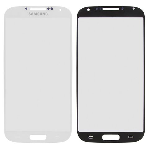 Housing Glass compatible with Samsung I9500 Galaxy S4, I9505 Galaxy S4, white 