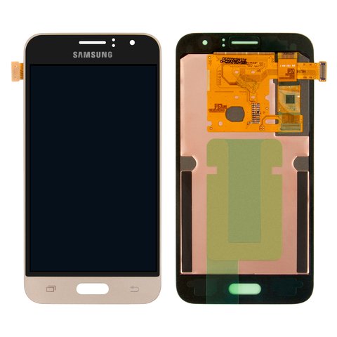 Pantalla LCD puede usarse con Samsung J120 Galaxy J1 2016 , dorado, sin marco, Original PRC , original glass