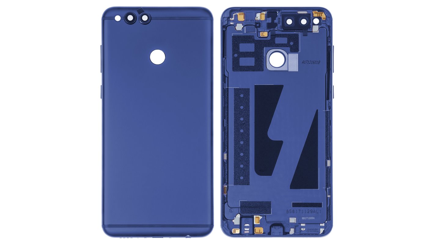 Задняя панель корпуса для Huawei Honor 7X, синяя, BND-L21 dual SIM - All  Spares