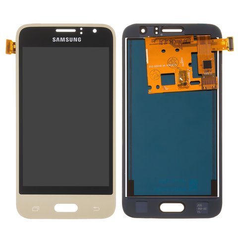 Дисплей для Samsung J120 Galaxy J1 2016 , золотистый, без регулировки яркости, без рамки, Сopy, TFT 