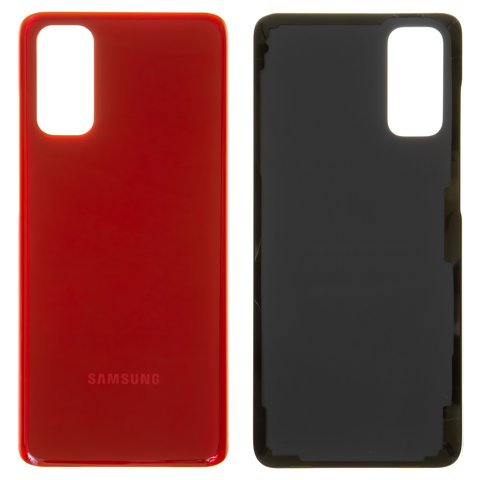 Panel trasero de carcasa puede usarse con Samsung G980 Galaxy S20, roja, aura red