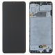 LCD compatible with Samsung A325 Galaxy A32, (black, with frame, Original, service pack, original glass) #GH82-25579A/GH82-25566A