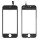 Cristal táctil puede usarse con iPhone 5S, iPhone SE, con película OCA, con marco, negro, AAA