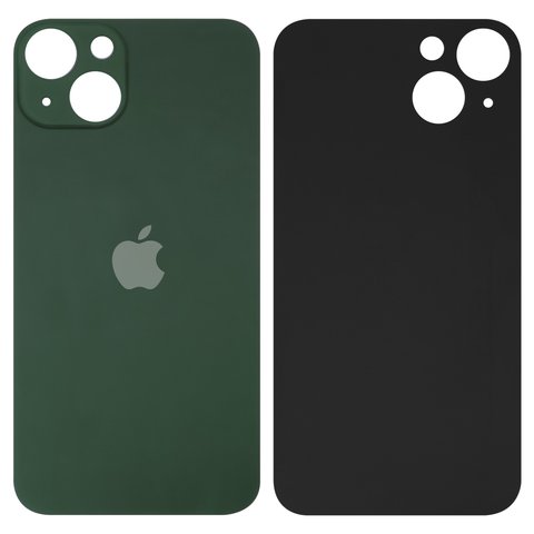 Housing Back Cover compatible with iPhone 13, green, need to remove the camera glass, small hole 