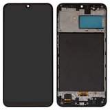 Дисплей для Samsung M215 Galaxy M21, M305 Galaxy M30, M307 Galaxy M30s, M315 Galaxy M31, черный, с рамкой, High Copy, (OLED)