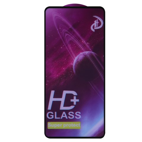 Vidrio de protección templado All Spares puede usarse con Xiaomi Redmi Note 11, Redmi Note 11S, Full Glue, compatible con estuche, negro, capa de adhesivo se extiende sobre toda la superficie del vidrio
