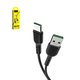 Cable USB Hoco X33, USB tipo-A, USB tipo C, 100 cm, 5 A, negro, VOOC, #6931474706119