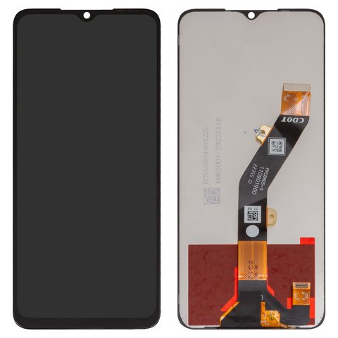 LCD compatible with Tecno Pop 7 BF6 , Pop 7 Pro, Spark 10, Spark 10C, Spark Go 2023  BF7 ; Infinix Smart 7 X6515 , Smart 7 HD X6516 , black, without frame, Original PRC , BF7, BF6, KI5q, KI5k  #FPC6605 05