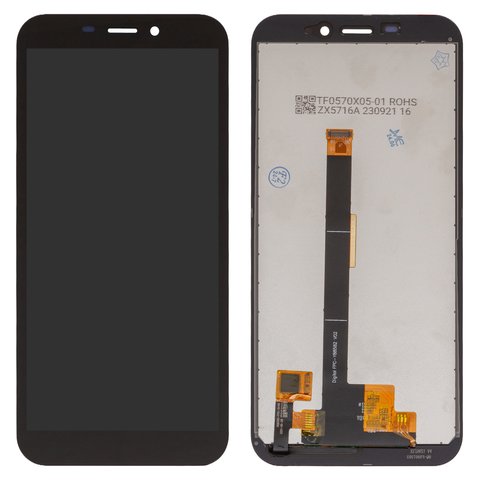 Pantalla LCD puede usarse con Ulefone Armor X8, Armor X8i, negro, sin marco, original vidrio reemplazado 