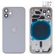 Carcasa puede usarse con iPhone 12 mini, blanco,  con sujetador de tarjeta SIM, con botones laterales, white