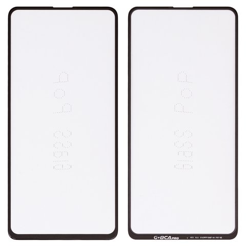 Housing Glass G+OCA PRO compatible with Xiaomi Mi 9T, Mi 9T Pro, Redmi K20, Redmi K20 Pro, with OCA film, black 