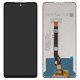 LCD compatible with Tecno Spark 20 Pro (KJ6); Infinix Hot 40 (X6836), Hot 40 Pro (X6837), (black, without frame, original (change glass) , TXDI680QBQPX)