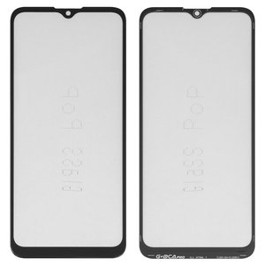 Стекло корпуса G+OCA PRO для Motorola Moto E7 Power PAMH0001IN, Moto E7 XT2095, Moto E7i Power XT2097, с OCA пленкой, черное