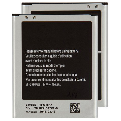 Battery B105BE compatible with Samsung S7275 Galaxy Ace 3 LTE, Li ion, 3.8 V, 1800 mAh 