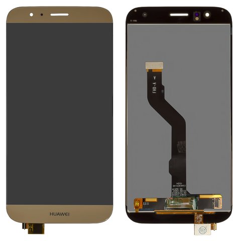 LCD compatible with Huawei G8, golden, without frame, Original PRC , RIO L01 