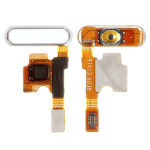 Flat Cable compatible with Xiaomi Mi 5, menu button, white, with components, 2015105 