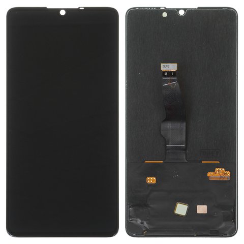 LCD compatible with Huawei P30, black, without frame, original change glass 