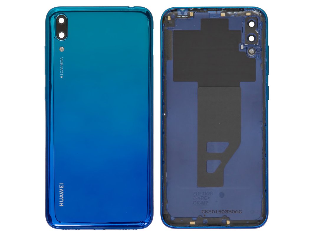 Custodia Trasparente Per Huawei Y7 2019/Y7 Prime 2019 - Cover Sottile In Silicone TPU Con Farfalla Blu, Anti-Urto E Anti-Graffio - 4