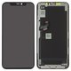 LCD compatible with iPhone 11 Pro, (black, with frame, HC, (AMOLED), GX OEM soft)
