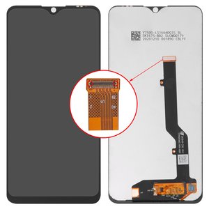 Дисплей для ZTE Blade 20 Smart, черный, без рамки, Original PRC , V2050