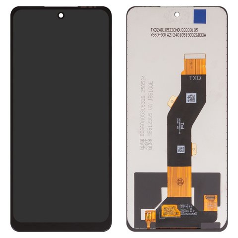 Дисплей для Tecno Pop 8, Spark 20 KJ5 , Spark 20C BG7 , Spark Go 2024  BG6 ; Infinix Hot 40i X6528B , Smart 8 X6525 , черный, без рамки, Сopy, TXDI660QCEPX